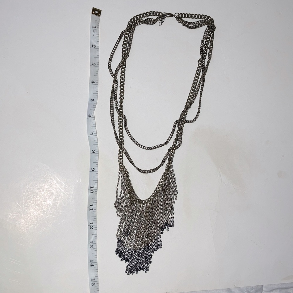 Multi-Chain link Necklace - Picture 4 of 4